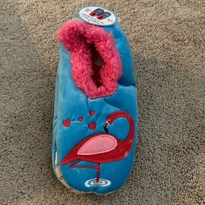 NWT Snoozies Flamingo Slippers 9/10